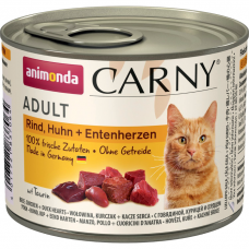 Консервы для взрослых кошек ANIMONDA CARNY ADULT беззерновые с курицей и уткой 200г