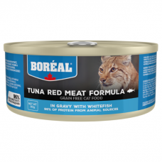 Консервы для кошек всех возрастов BOREAL беззерновые с красным мясом тунца и белой рыбой в соусе 80г