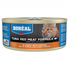 Консервы для кошек всех возрастов BOREAL беззерновые с красным мясом тунца и курицей в соусе 80г