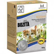 Консервы для котят BOZITA FUNKTION кусочки курицы в желе 190 г