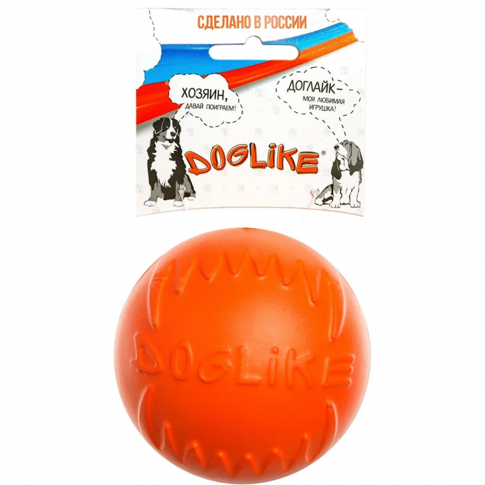 Игрушка для собак DOGLIKE  мяч оранжевый средний