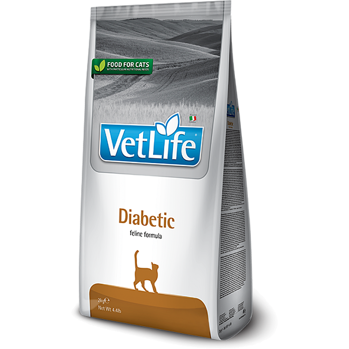 Лечебный сухой корм для кошек FARMINA VET LIFE CAT DIABETIC при сахарном диабете 46/13