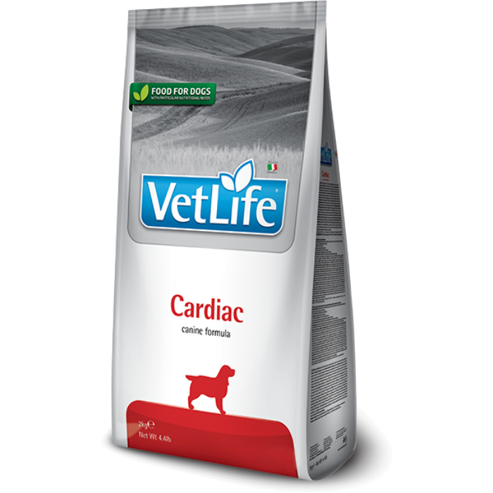 Лечебный сухой корм для собак FARMINA VET LIFE DOG CARDIAC при хронической сердечной недостаточности 2кг 24/18
