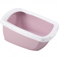 Туалет-лоток для кошек IMAC FUNNY с высокими бортами 62х49.5х33 см нежно-розовый