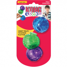 Игрушка для собак KONG LOCK-IT 3-PK прочная головоломка-дозатор лакомств 3 малых мяча