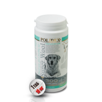POLIDEX SUPER WOOL PLUS витамины для шерсти, кожи и когтей для собак крупных пород 300 таблеток