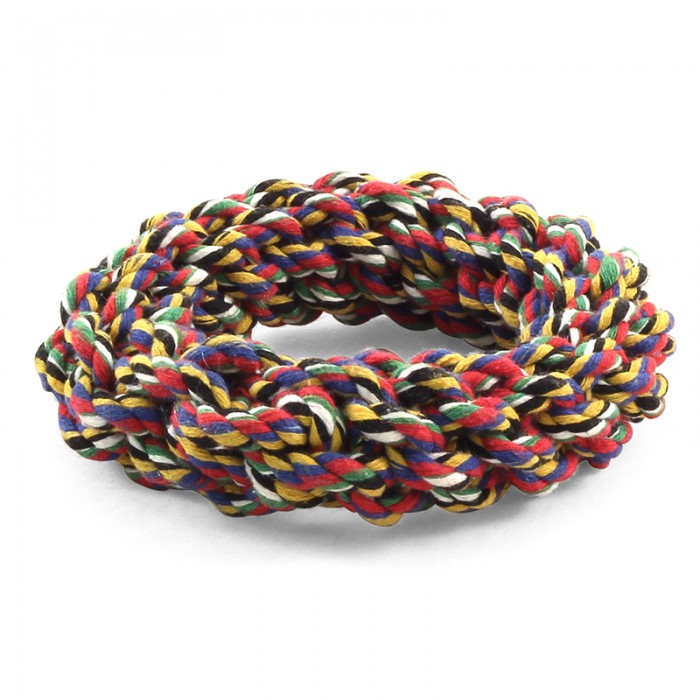 Игрушка для собак TRIOL Верёвка-плетёное кольцо 115мм